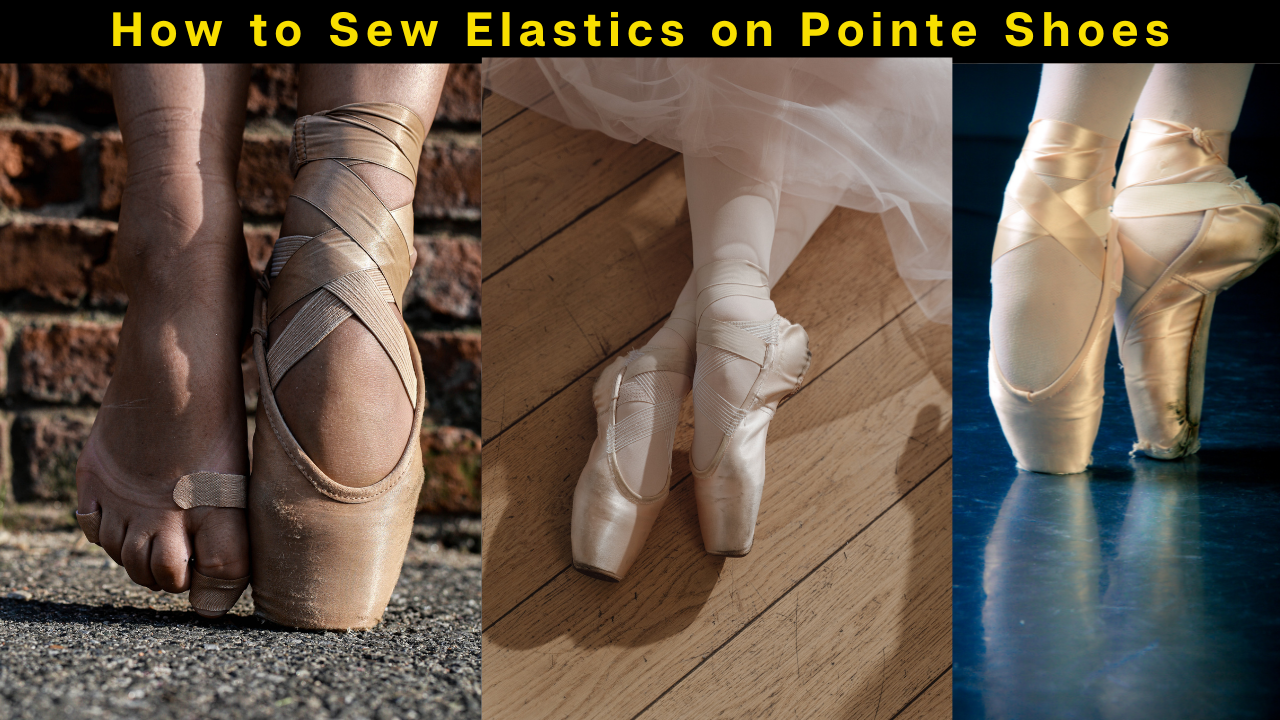 How to sew pointe shoes elastic