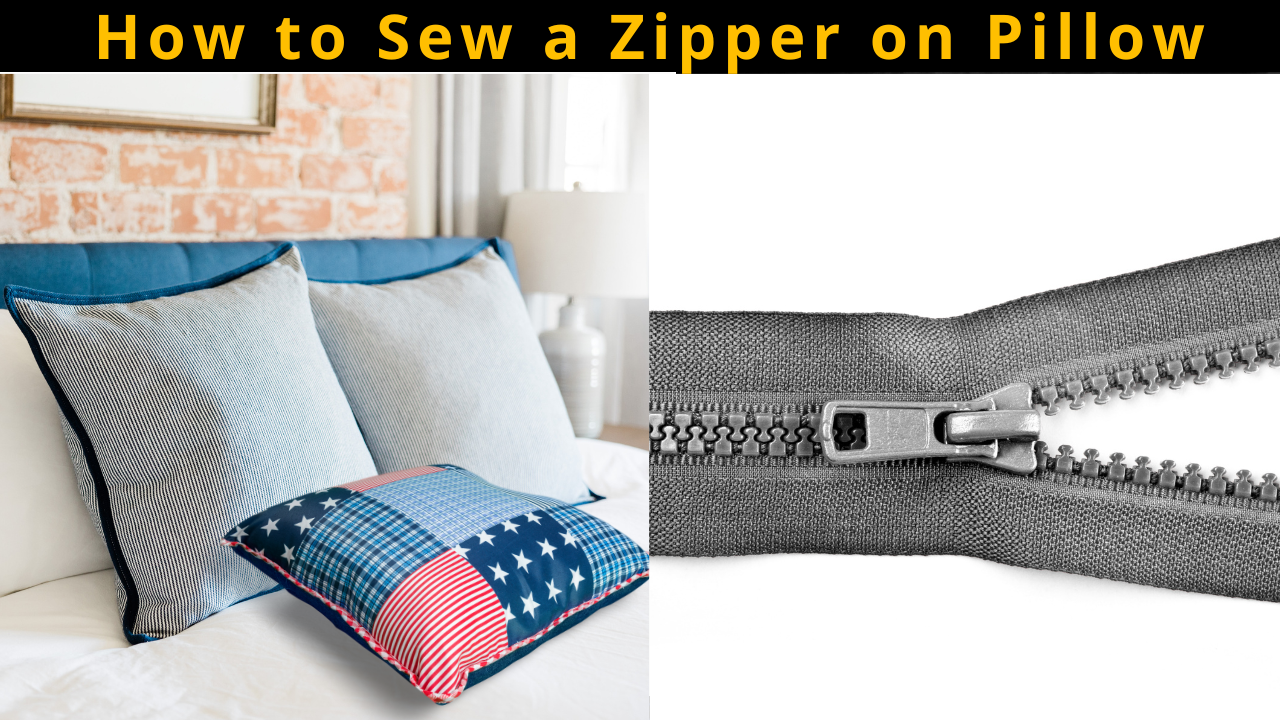 How to Sew a Zipper on Pillow