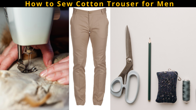 Sew Cotton Trousers for Men