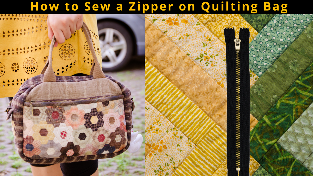 How to Sew a Zipper on Quilting Bag
